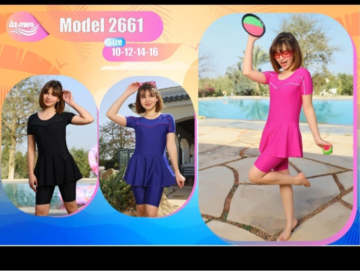 Swimsuit dress teens 2661