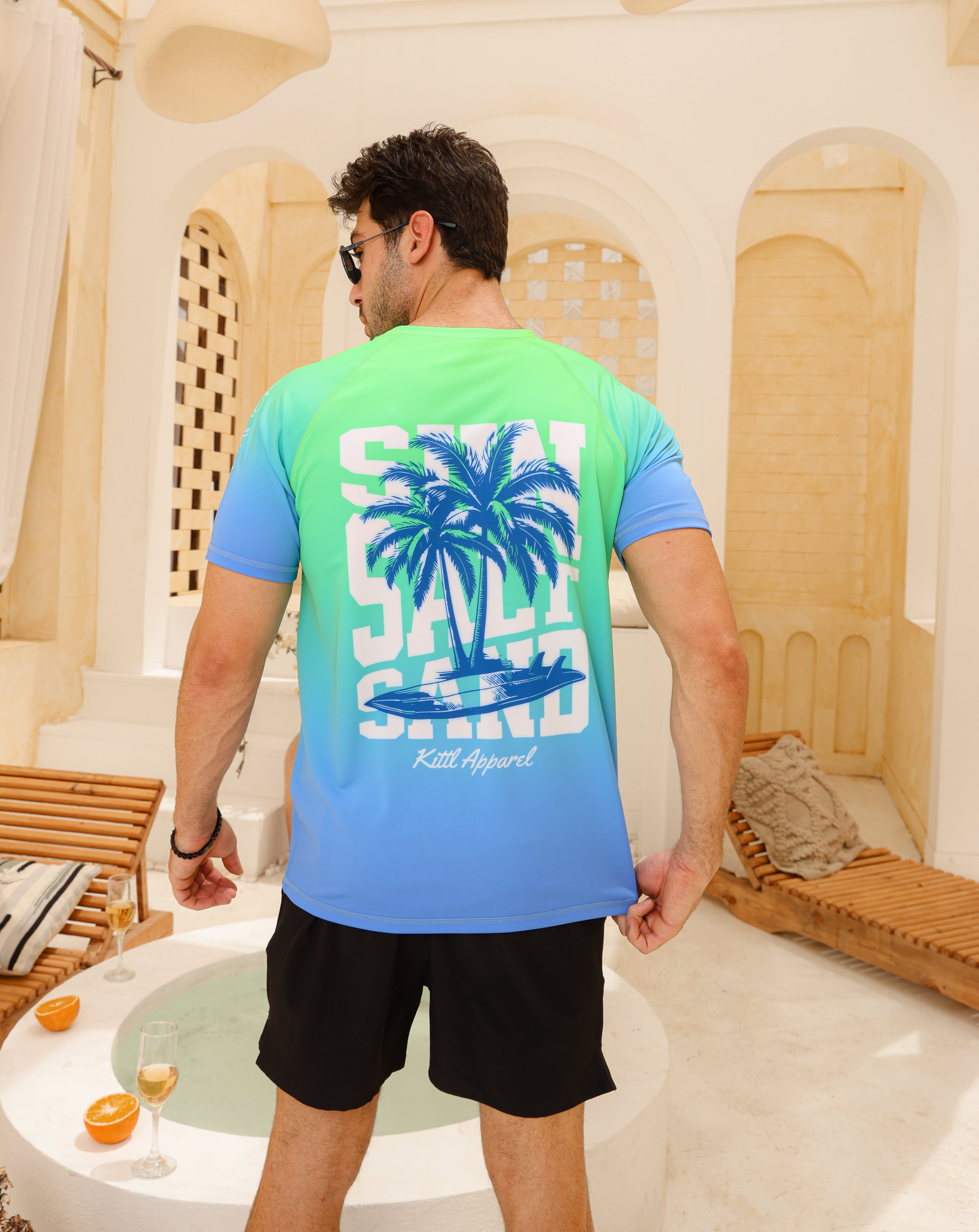 Beach T-shirt men big size