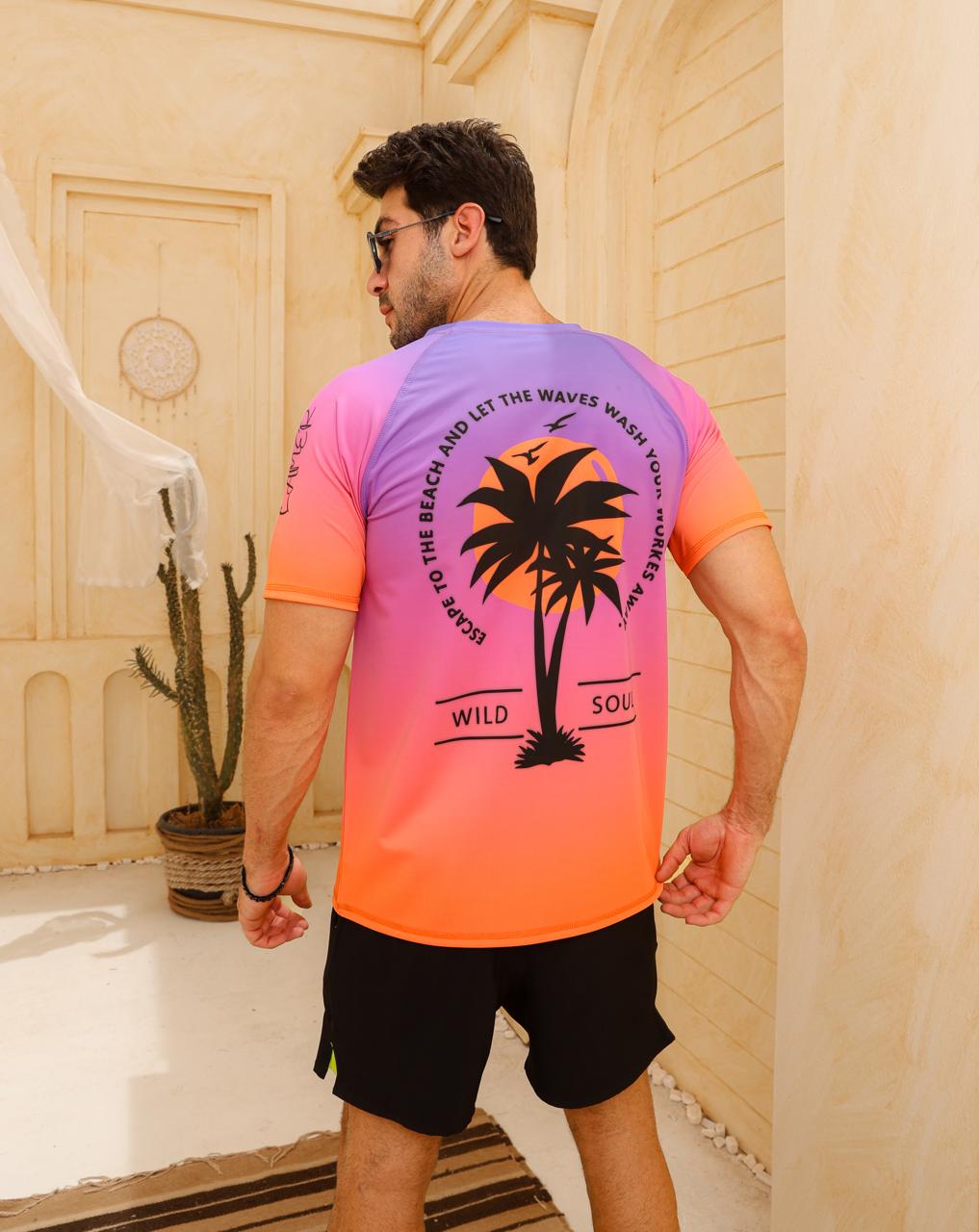 Beach T-shirt men