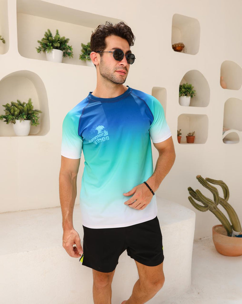 Beach T-shirt men big size